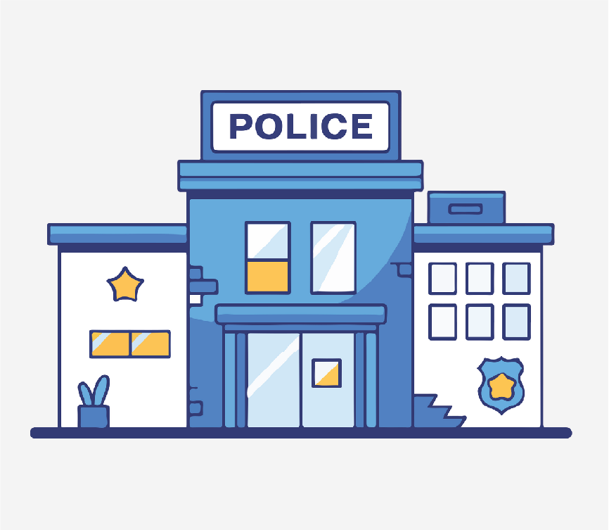 A police station.