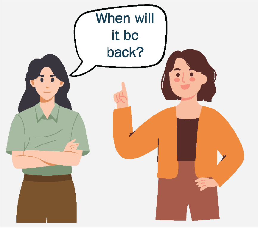 A girl asking, 