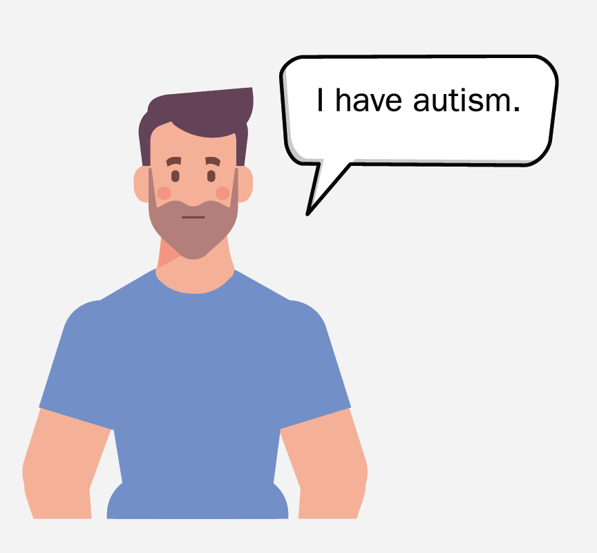 A man saying, 