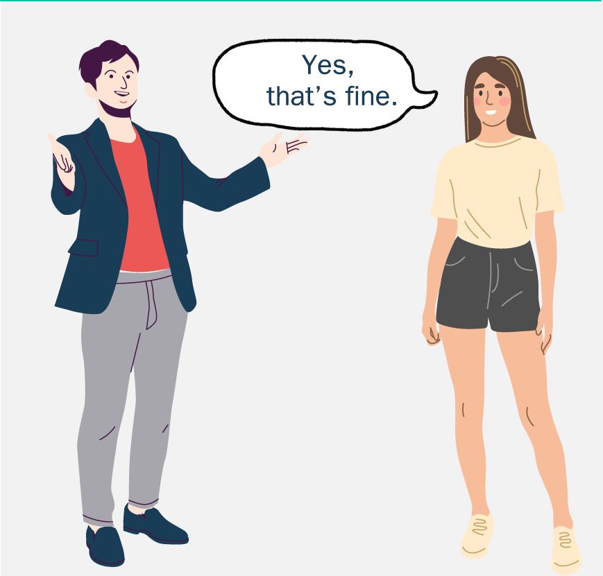 A man saying 