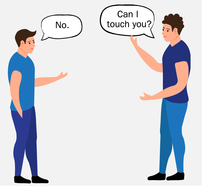 A man saying 