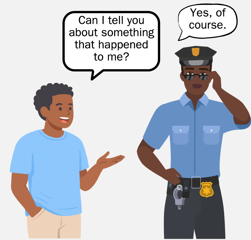 A man saying 