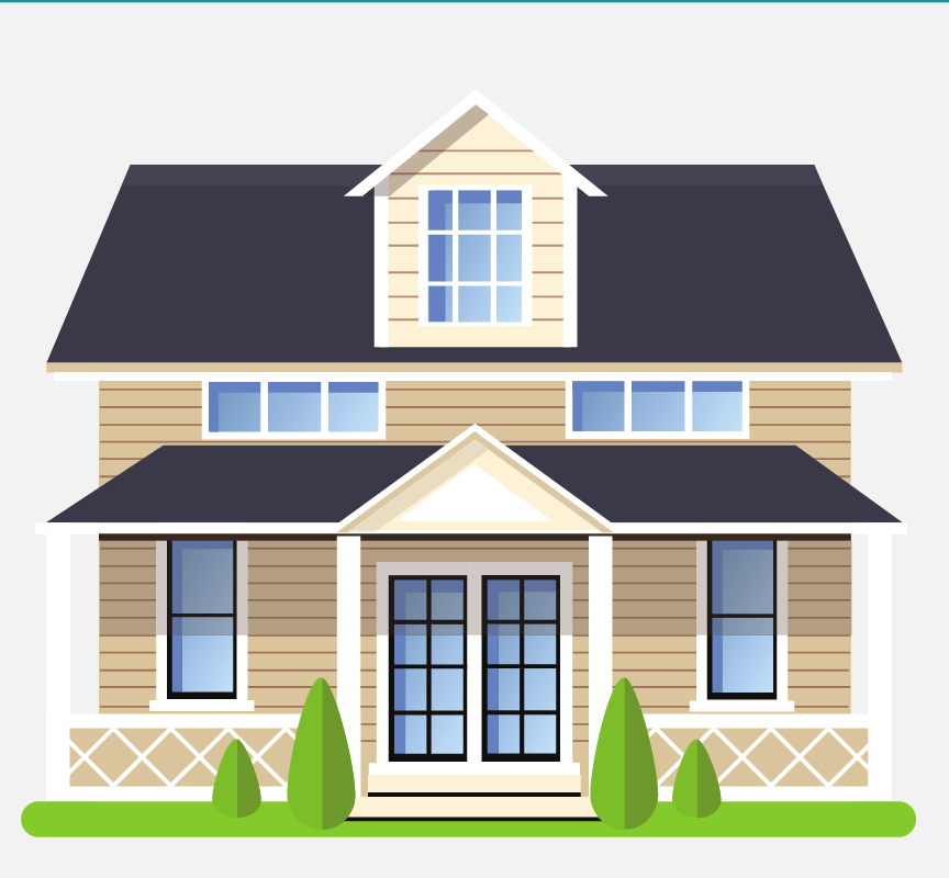 A brown house