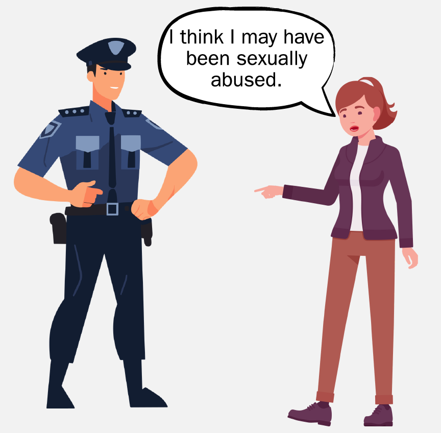 A woman is saying 