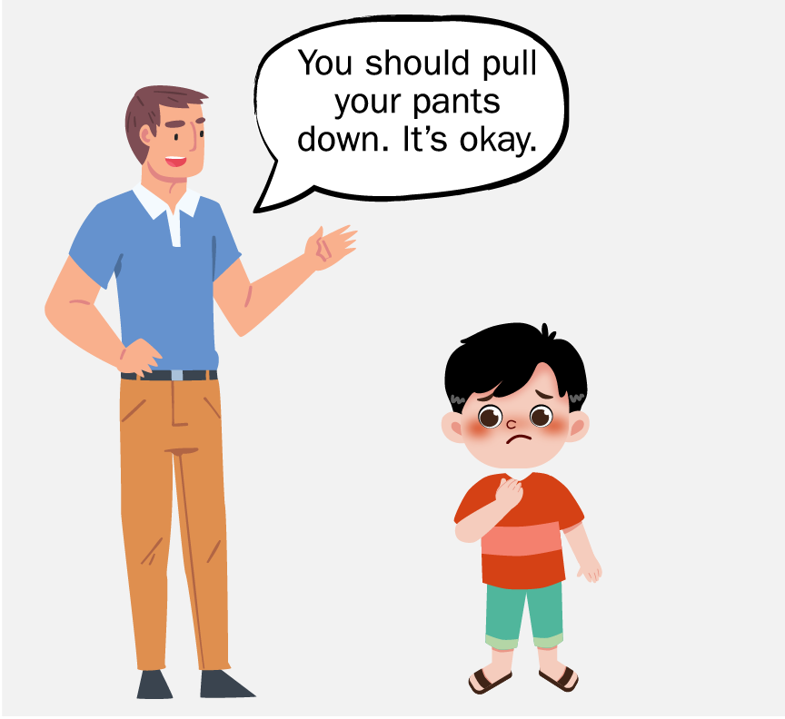 A man saying 