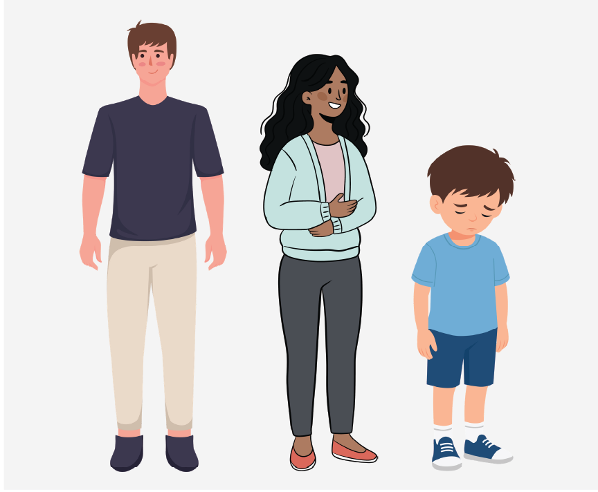 A man, a woman, and a young boy