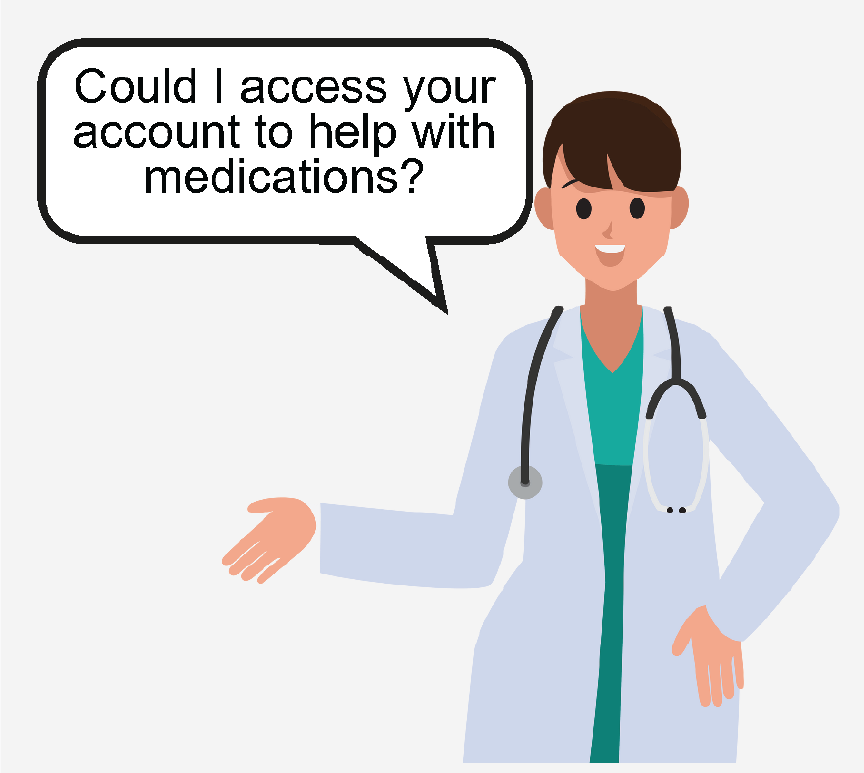 A doctor asking, 