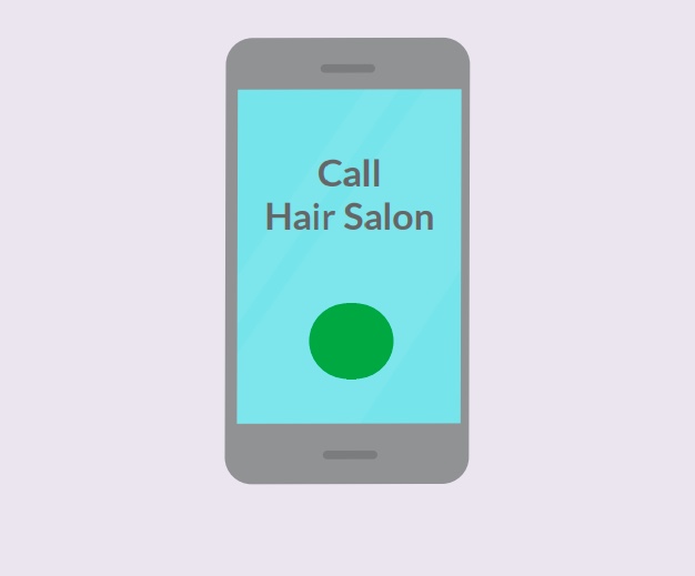 A cell phone with the words 