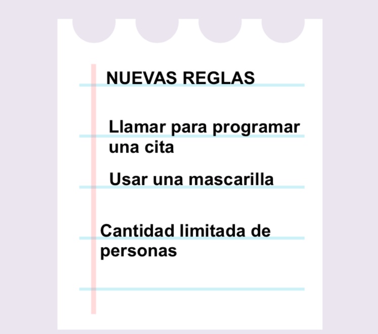 Una lista de reglas que dicen 