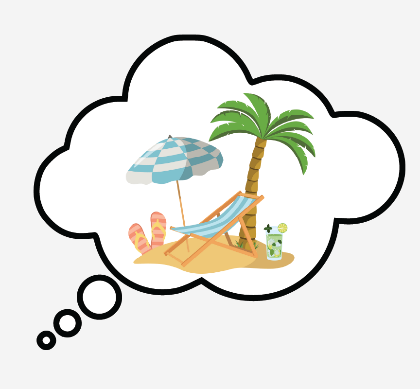 Image of a tropical beach.
