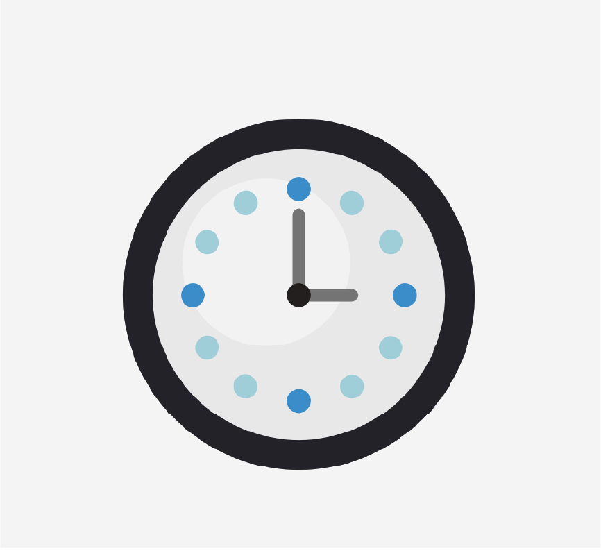 A clock.