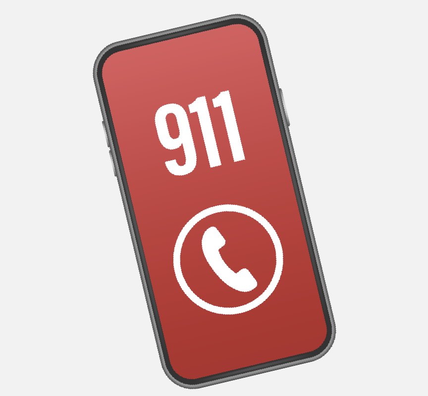 A cell phone showing 
