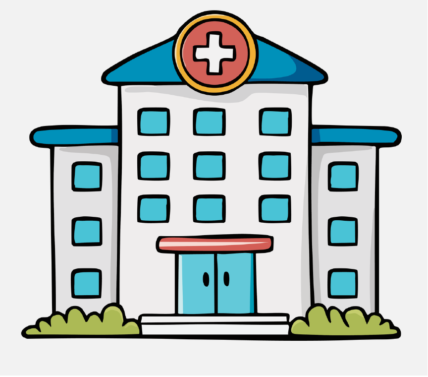 Graphic of a hospital