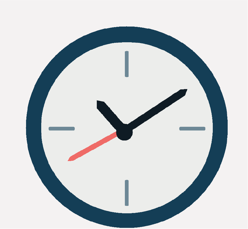 A clock.