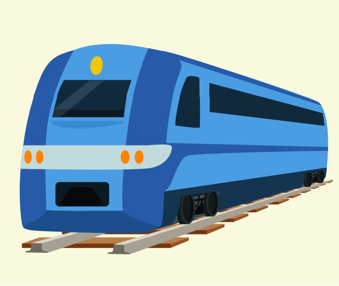 Cartoon representation of a train.