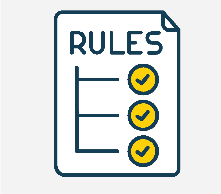A list of rules.