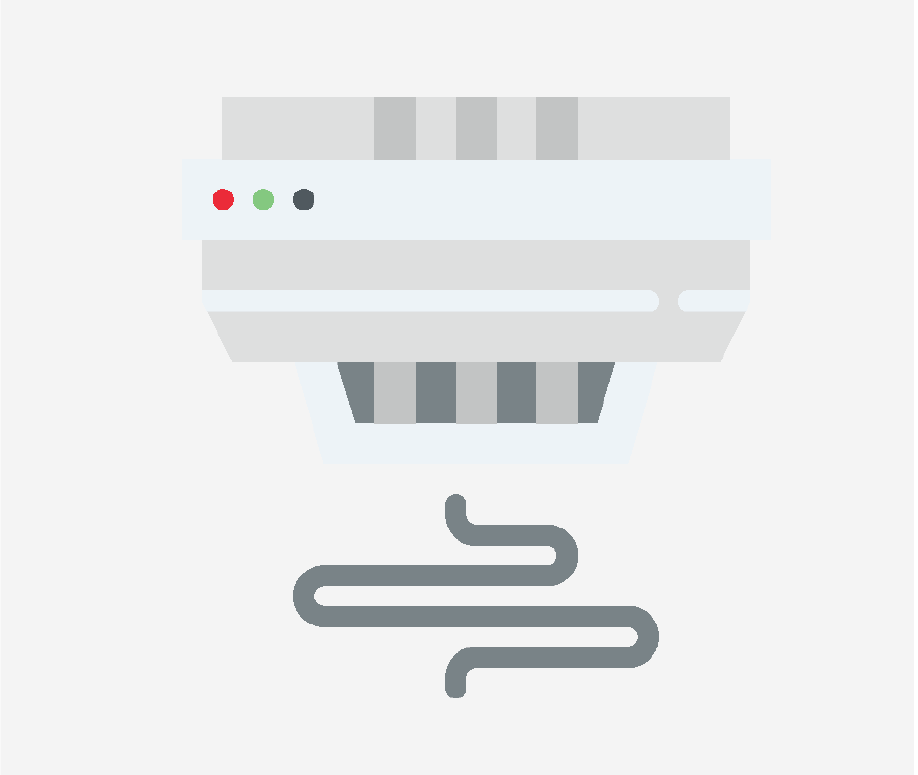 A smoke detector.