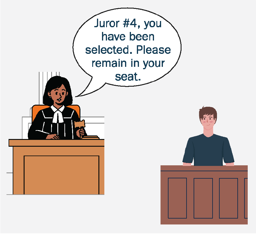 A judge saying, 