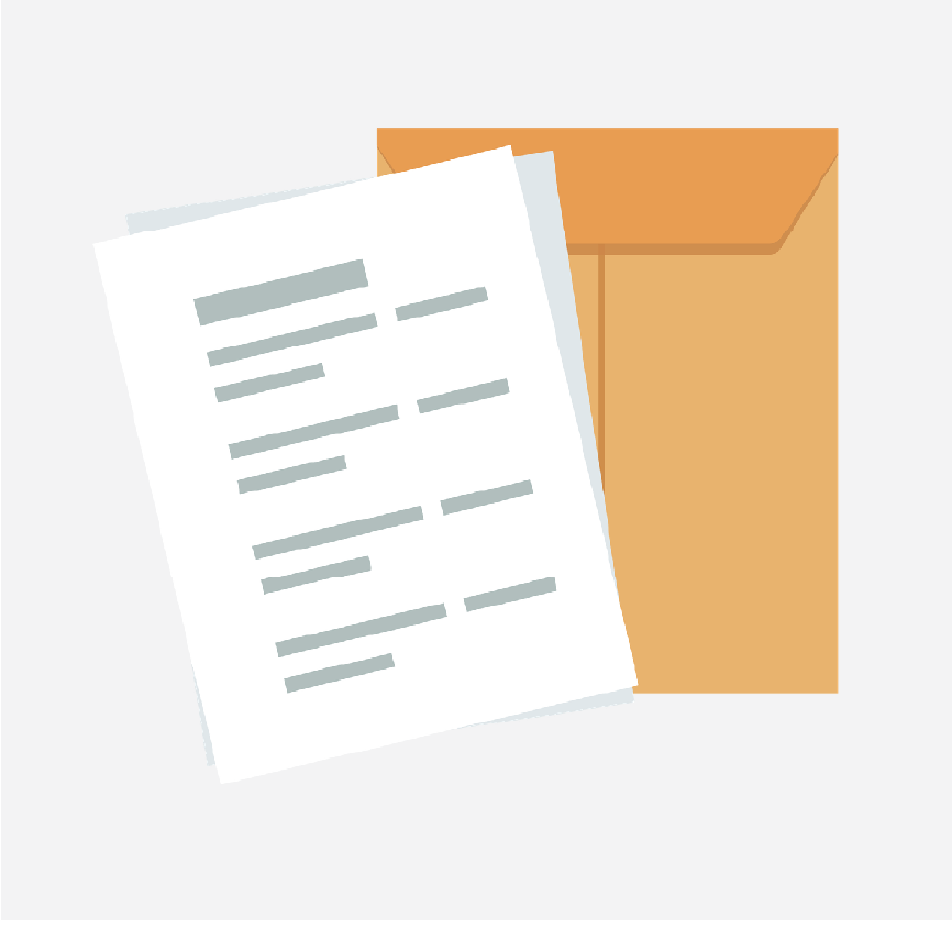 A form and a manila envelope.